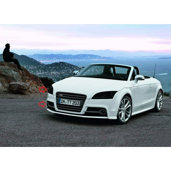 For The BlingLights Tinted Protective Headlight Film Covers for 2006-2015 Audi TT mk2 8J