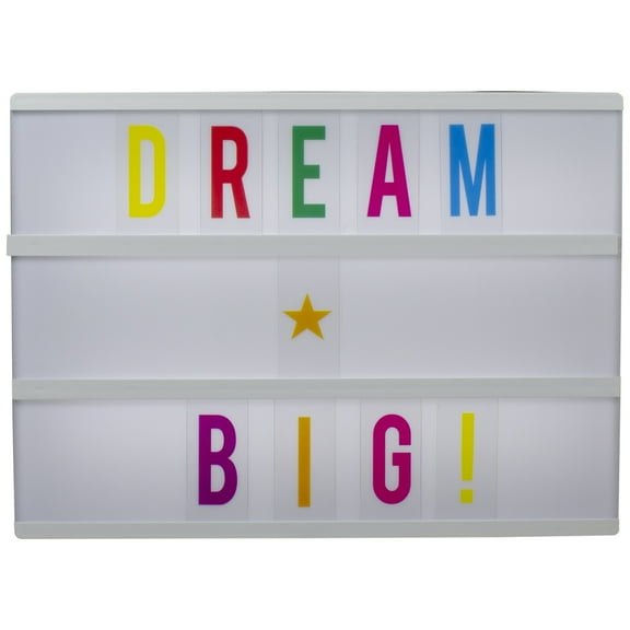 Northlight LED Lighted Cinema Light Box with Letters and Numbers - 11.75"