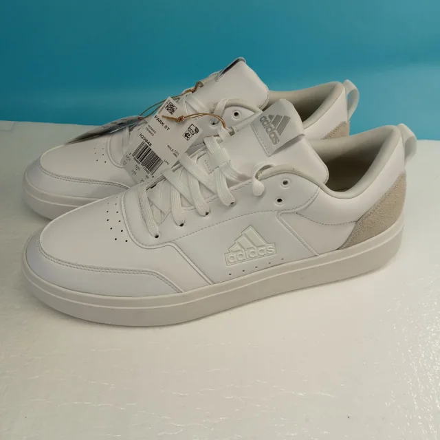 Ad-id-as Park ST Tennis Shoe Mens Size 13 White/White NWT