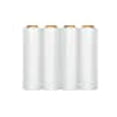 thumbnail image 3 of PSBM Stretch Wrap, 4 Pack, 18 Inch x 2000 Feet, 60 Gauge, Clear Plastic Cling, Cast Hand Stretch Film Rolls for Packaging Moving Packing Pallets, 3 of 10