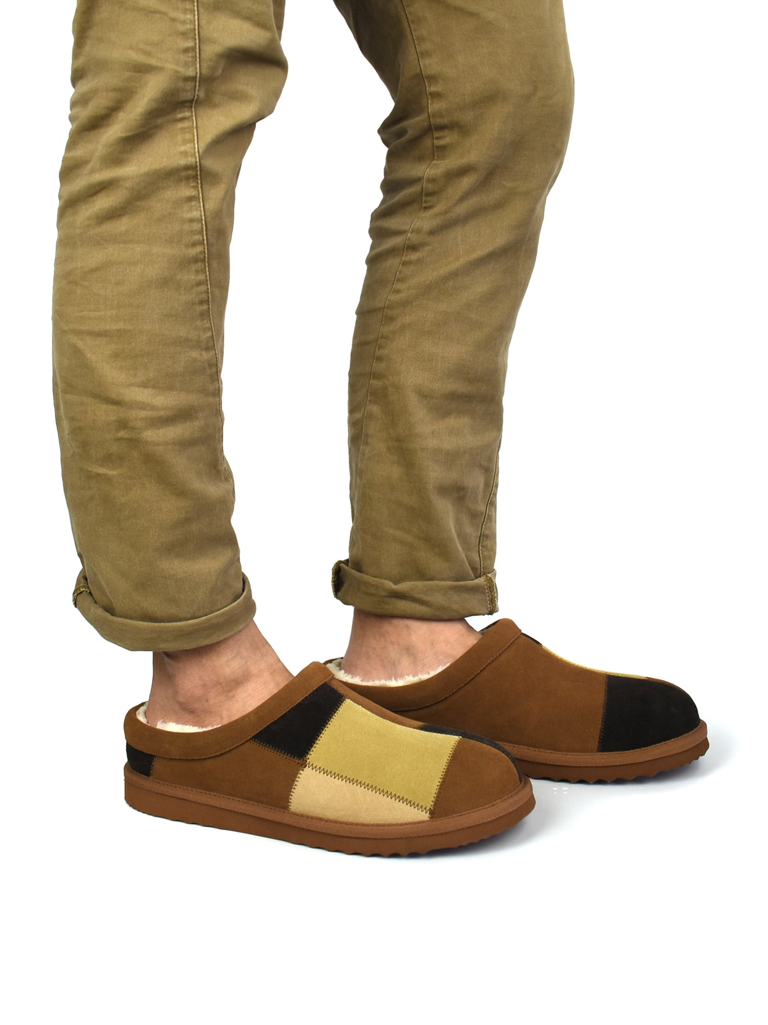 George Men's Suede Clog Slippers