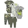 Gerber Baby Boy Bodysuits & Pants Outfit Set, 5-Piece, Newborn-12 Months