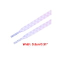 thumbnail image 3 of INSPIRE CHIC Two Color Checkered Flat Shoelaces Plaid Shoe Laces for Sneaker 1 Pair Pink Purple Gradient-1 160cm/63", 3 of 4