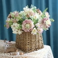 thumbnail image 6 of 1bunch Hydrangea Rose Simulation Flower Ball Chrysanthemum Store Home Decoration Wedding Wedding Bouquets, 6 of 7