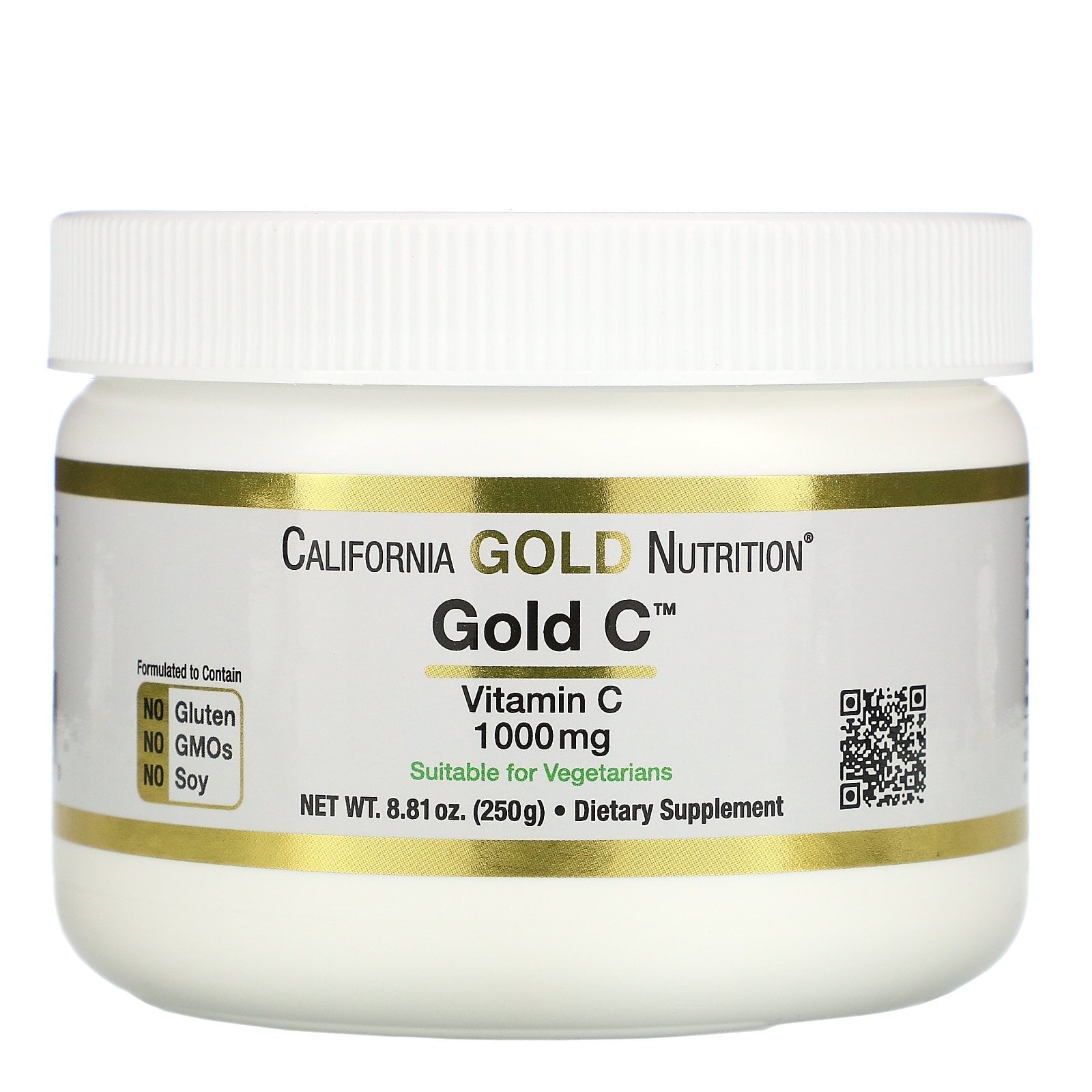 California Gold Nutrition Gold C Powder, Vitamin C, 1,000 mg, 8.81 oz