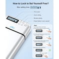 thumbnail image 6 of ySky Metal Cell Phone Lock Case with Timer,Portable Timed Phones Locker Box for iPhone and Android, Self-Control Help to Focus Back, Phone Jail Box 1PC Silver, 6 of 8