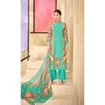 thumbnail image 2 of Ready To Wear Indian Pakistani Designer Salwar Kameez Shalwar Kameez Suits Women's Cotton Casual Wear Plazzo Pant Dresses ( Sky Blue, XXL - 46 ), 2 of 4