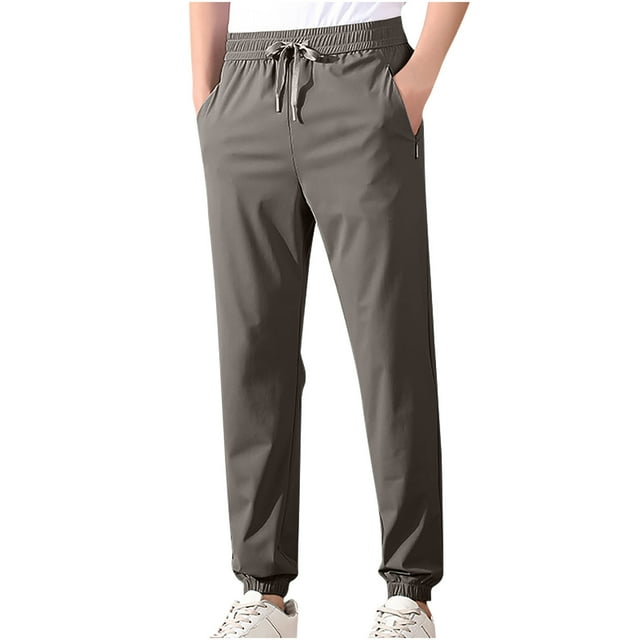 Birdeem Mens Pants Mens Summer Pocket Drawstring Casual Pocket Pants