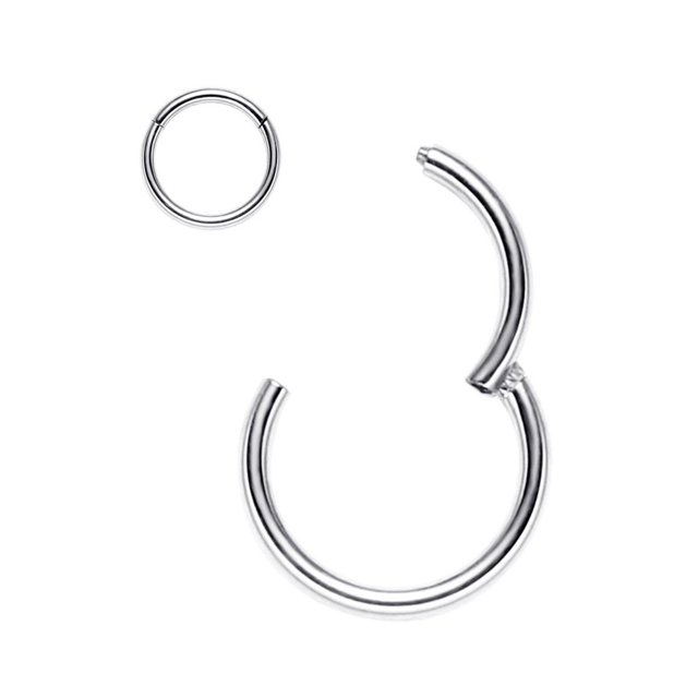 MesaSe Nose Rings for Women Surgical Steel Hypoallergenic Hinged Small Nose Ring