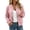 Pink, variant on Enjoytime Lightweight Jacket Women Polka Dots Stand Collar Zip Up Bomber Jackets Fall Fashion Long Sleeve Casual Outerwear