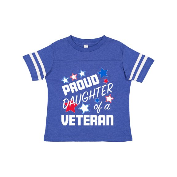Inktastic Proud Daughter of a Veteran- Veterans Day Girls Toddler T-Shirt