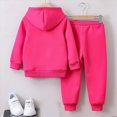 thumbnail image 7 of NOLDARES Boys Girls 2 Piece Graphic PrintHoodie & Jogger Pants Sweatsuit Quick-Dry,Warm Yet Breathable for School & Sports(Y148-Hot Pink), 7 of 7