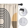 thumbnail image 4 of Blackout Kids Curtains,Brown Boho Geometric Pattern Childrens Insulated Curtains Set Of 2,Bedroom Essentials,Toddler Room Decor 42x54in(106x137cm), 4 of 5