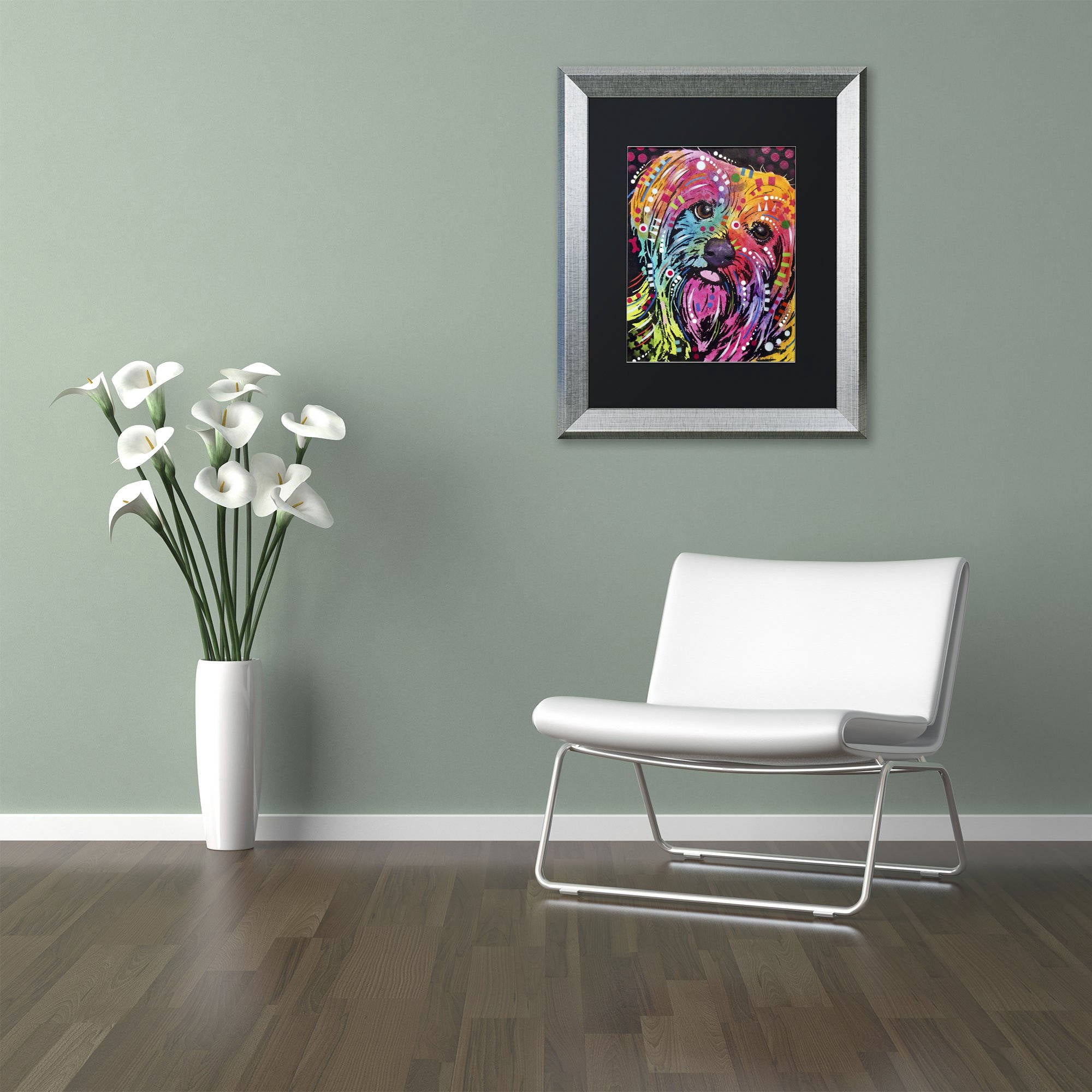 Trademark Fine Art "York II" Canvas Art by Dean Russo, Black Matte, Silver Frame