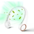 thumbnail image 2 of Ventilador de cuello portátil de 4000 mAh (blanco), ventilador sin aspas manos libres, ventilador personal de refrigeración de 360 ​​°, ventilador silencioso portátil para interiores al aire, 2 of 4