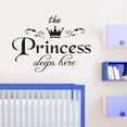 thumbnail image 3 of Openpig The Princess Sleeps Here Wall Decal Vinyl Sticker for Kids Baby Girls Bedroom Decoration Nursery Home Decor Mural Design, 3 of 4