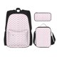 thumbnail image 1 of Easygdp Pink Paw Mochila para Niños y Niñas con Set de Caja de Almuerzo y Estuche para Lápices 3 en 1, Mochila Escolar Estampada para Adolescentes, 1 of 7