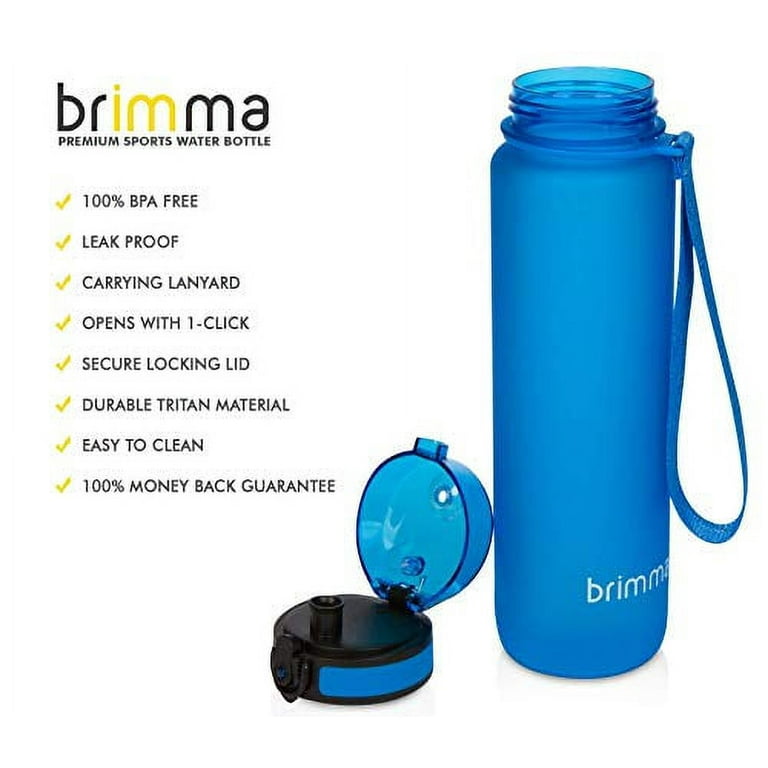 Brimma Fruit Infuser Water Bottle - 32 oz Large, Leakproof Plastic Fruit  Infusion Water Bottle for Gym, Camping, and Travel