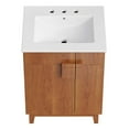 thumbnail image 4 of Sink Vanity Cabinet, White Walnut, Melamine Wood , Hotel Bedroom Bathroom, Modern Contemporary HB36110, 4 of 11