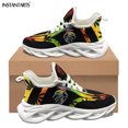 thumbnail image 1 of Zapatos planos con estampado de bandera de Jamaica para mujer, zapatillas cómodas con cordones, control de flexibilidad, 1 of 6