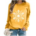 thumbnail image 2 of Bibifish Womens Sweatshirts Fall Winter Casual Graphic Print Long Sleeve Crewneck Sweatshirts Trendy Comfortable Ladies Graphic Sweatshirts, 2 of 5