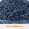 thumbnail image 4 of NICEEC 2 Skeins Teddy Fur Yarn Super Soft Yarn Chunky Fluffy Faux Fur Yarn Fuzzy Yarn Eyelash Yarn for Crochet Knit -Total Length 2×50m(2×55yds,3.53oz×2)-Dark Blue, 4 of 7