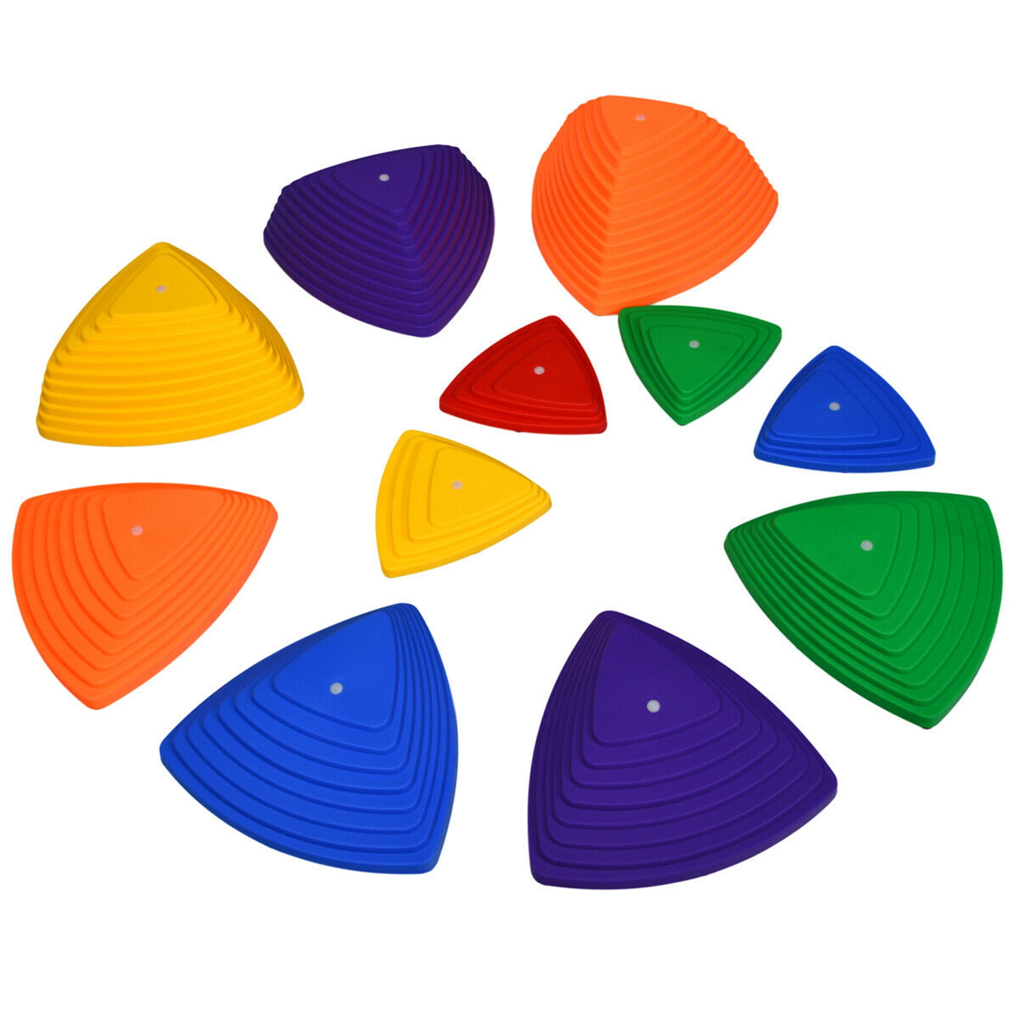 Gymax 11pcs Kids Balance Stepping Stones w/ NonSlip Bottom Indoor