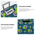 thumbnail image 4 of Travel Luggage Cover Protector - cute frogs swimming ring flower Anti-Scratch Suitcase Covers Fits 18-32 Inch Luggage, 4 of 5