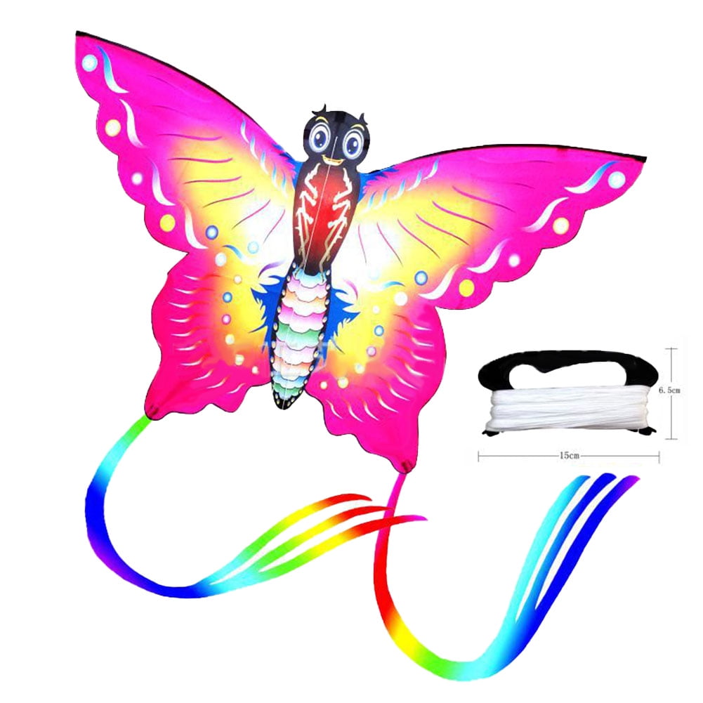 Details about   Black and Rainbow Butterfly Nylon Kite New 