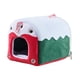 thumbnail image 3 of Nido cálido para loros, cama para acurrucarse, fácil de colgar, accesorios para jaula, forro polar suave Verde, 3 of 9