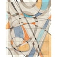 thumbnail image 2 of Galapon, Nikki 26x32 White Modern Wood Framed Museum Art Print Titled - Ovals and Lines II, 2 of 4