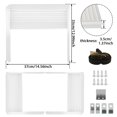 thumbnail image 2 of Window Air Conditioner Side Panels and Frame Set Air Conditioner Accordion Filler Kit Adjustable Insulation AC Side Panels Dust-proof AC Side Panels AC Accessories for Winter and Summer, 2 of 9