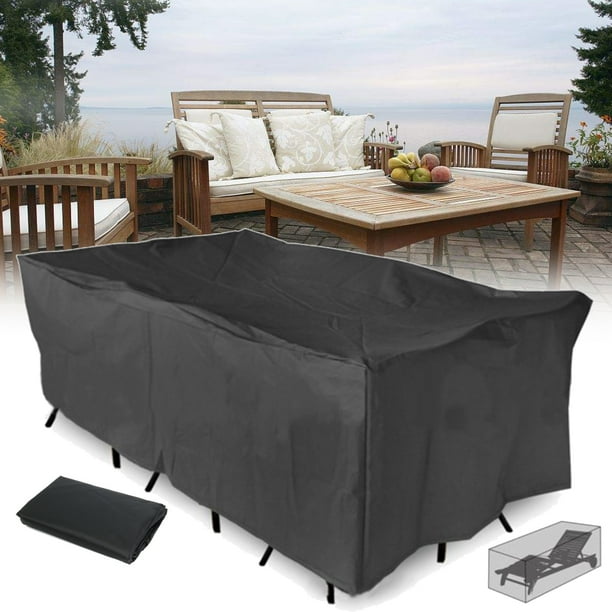 Outdoor Patio Furniture Cover Extra Large Rectangular Table Chair Set Covers Waterproof Windproof Tear Resistant Uv Protection Fits 4 10 Seat 83 X43 X28 Com - Extra Large Patio Furniture Cover Outdoor Patio Furniture Cover Extra Large Rectangular Table Chair Set Covers Waterproof Windproof Tear Resistant Uv Protection Fits 4 10 Seat 83 X43 X28 Com - Extra Large Patio Furniture Cover