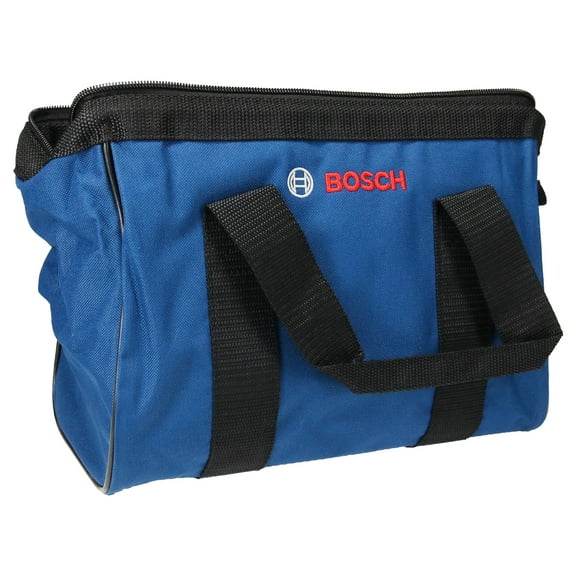 Bosch 12X6X9 Dark Blue Canvas Tool Bag for small-to-medium hand tools and accessories