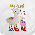 thumbnail image 4 of Inktastic My Aunt Loves Me Llama Boys or Girls Baby Bib, 4 of 4
