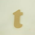 thumbnail image 3 of Package of 1, 6 Inch X 1/2" Thickness MDF Letter t in The Goudy Heavy Font, Thick, Lower Case for Art & Craft Project, Made in USA, 3 of 4