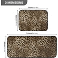 thumbnail image 2 of Leopard Print Kitchen Rugs Sets of 2 Non Slip Kitchen Mat Animal Print Polyester Area Rugs Set Floor Mats Washable Carpet Mat Comfort Standing Mat for Kitchen Laundry Sink Office, 2 of 6