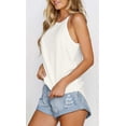 thumbnail image 3 of Womens Tops Sleeveless Halter Racerback Summer Basic Tee Shirts Cami Tank Tops Beach Blouses, 3 of 5