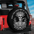 thumbnail image 2 of Lotusprinthandmade Funny Coffee Skeleton Spare Tire Cover Without Backup Camera Hole 6 Sizes (28 in.), 2 of 7