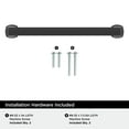 thumbnail image 4 of Amerock Hybridize 6-5/16 inch Center-to-Center Matte Black Cabinet Pull, 25 Pack, 4 of 4