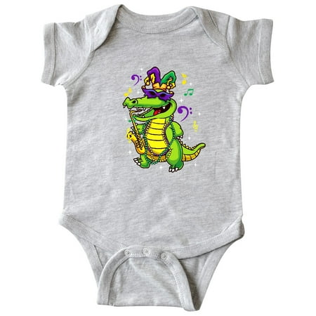 

Inktastic Mardi Gras Party Alligator Gift Baby Boy or Baby Girl Bodysuit
