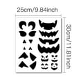 thumbnail image 2 of 4 Pcs Halloween Pumpkin Decorating Stickers, Black Pumpkin Face Stickers Template Make Jack-O-Lantern Face Craft Decals for Halloween Party Trick or Treat Party, 2 of 5