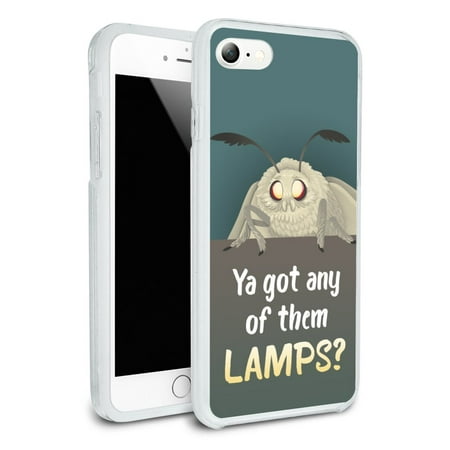 Moth Lamp Meme Protective Slim Fit Hybrid Rubber Bumper Case for Apple iPhone (Best Meme Creator App For Iphone)