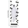 thumbnail image 3 of Halloween Decorations Outdoor - 6ft Hanging Swing Ghost Decor with a Maple Leaf Swing,String Light and Remote Control,Halloween Decor for Tree,Yard,Porch,Garden, 3 of 7