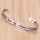 thumbnail image 2 of Pulseras de mujer Regalos inspiradores para mujeres Niñas Regalos de graduación para ella Brazalete de cumpleaños motivacional Amistad Joyas de mantra personalizadas JAMW  Sencillez, 2 of 5