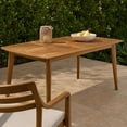 thumbnail image 5 of Sumona Outdoor Dining Table, Extendable, Brown Acacia Wood, 71-95 Inch, 5 of 12