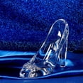 thumbnail image 5 of Zapatilla de cristal transparente de princesa con lazo de cristal, zapatos de tacón alto, figura decorativa, 5 of 5