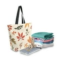 thumbnail image 2 of FORMRS Womens Canvas Tote Bag with Zipper Inner Pocket Shoulder Handbag, Yellow Autumn Leaves, 2 of 7