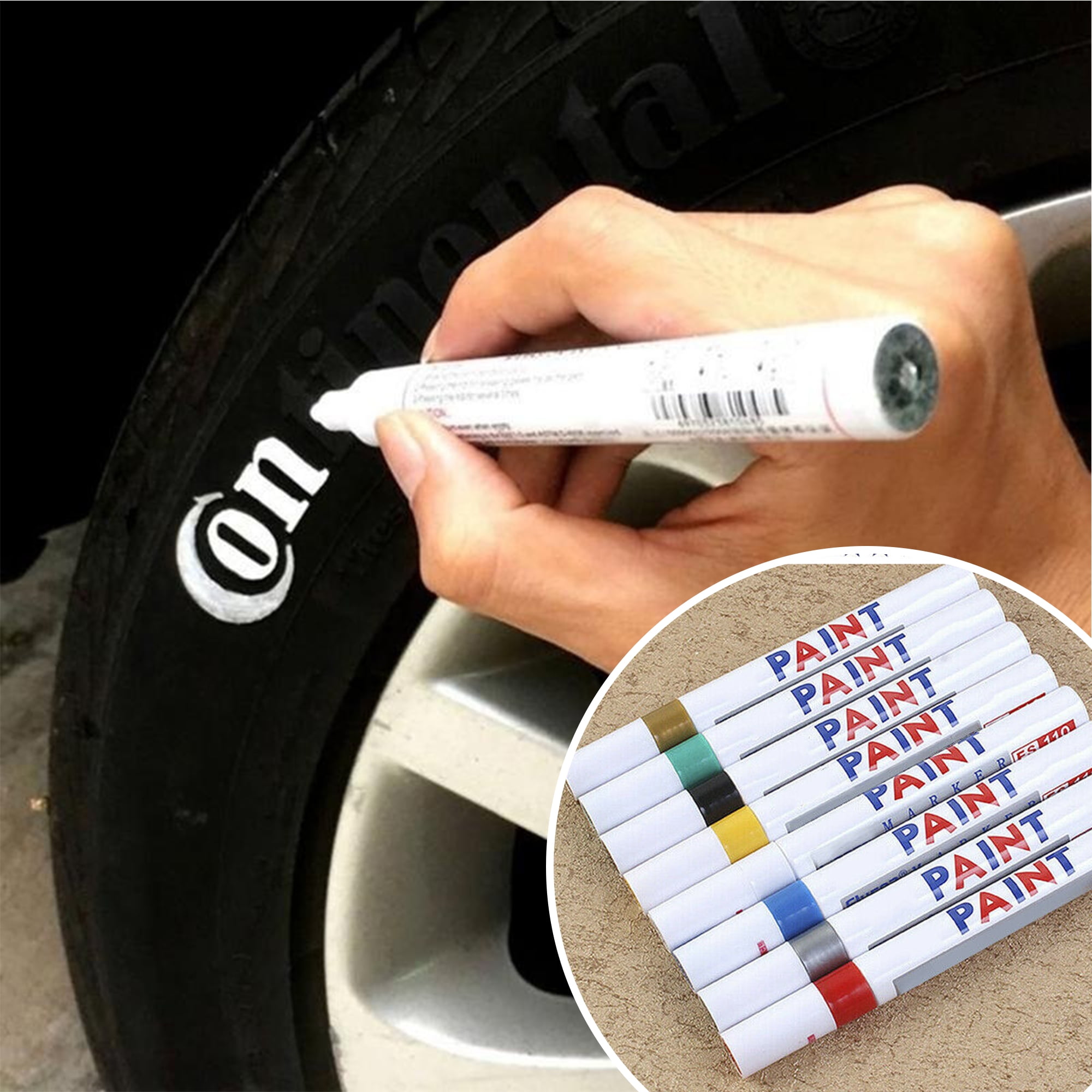 VHEONET 12 Permanent Paint Markers on Almost Anything Never Fade Quick Dry,  Oil-Based Waterproof Paint Marker Pen for Rock Painting, Stone, Wood