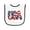 White and Black, variant on Inktastic USA Patriotic Baby Terry Cloth Bib